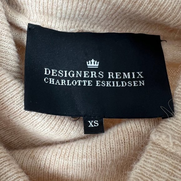 Anthropologie Alpaca Wool Oversized Knit Cowl Turtleneck Sweater Chunky Cozy XS - Picture 4 of 5